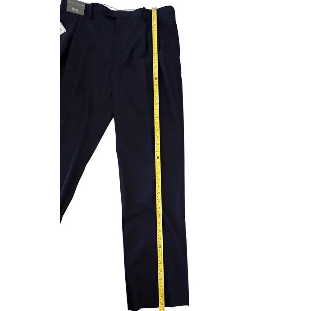 NWT Daniel Cremieux Signature Collection Men Navy Blue Pleated Dress Pants 36x32 - Picture 5 of 6